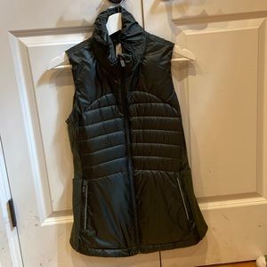 Lululemon Light Goose Down Olive Green Vest